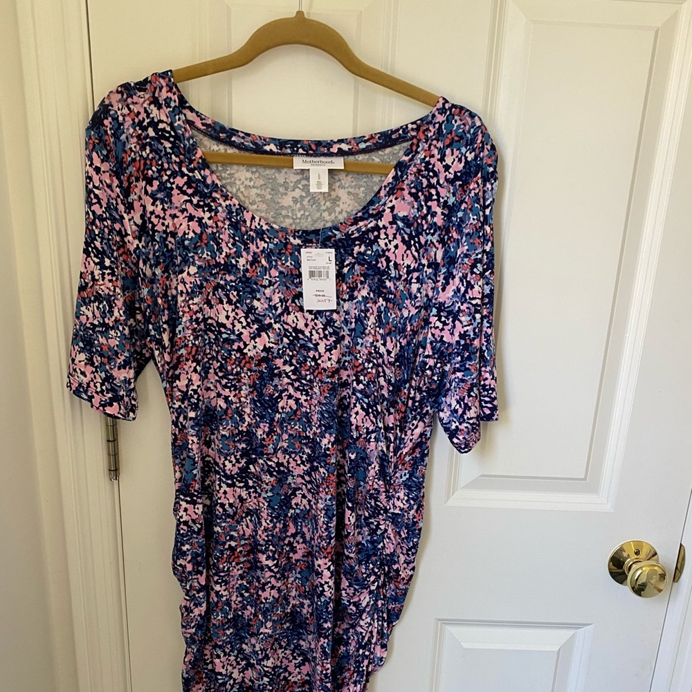NEW w/ Tag Motherhood Maternity Rouched Dress
